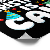 女子メリー誕生日クリスマスB日Xマスパーティー ポスター (角)