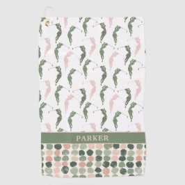 女子モダンゴルファーモノグラムの ゴルフタオル