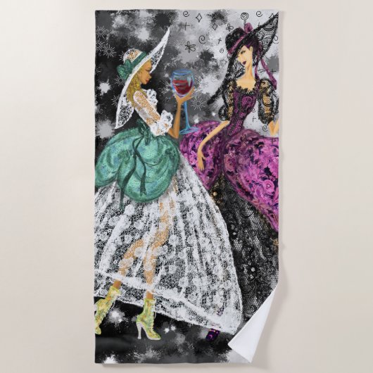 女子モダンビーチタオル ビーチタオル (正面)