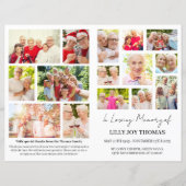 女子モダン写真葬式プログラム (正面)