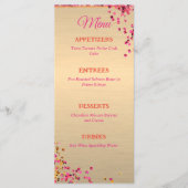 女子モダン50位誕生日金ゴールドピンクハイヒール メニュー (正面)