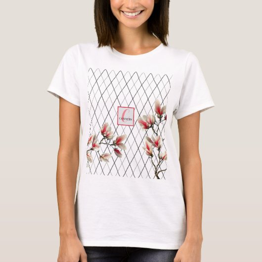 女子モノグラムのTシャツ Tシャツ (正面)