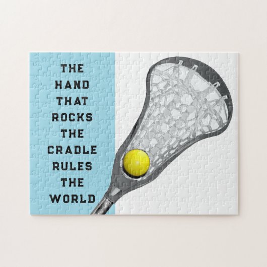 女子ラクロスギフト ジグソーパズル (横)