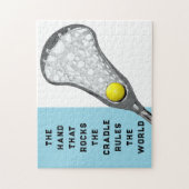 女子ラクロスギフト ジグソーパズル (縦)