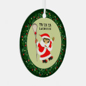 女子ラクロスクリスマス2025 メタルオーナメント (正面右)