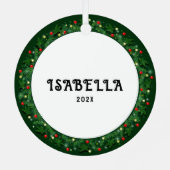 女子ラクロスクリスマス2025 メタルオーナメント (裏面)