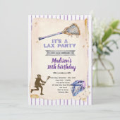 女子ラクロス パーティー招待状 招待状 (スタンド正面)