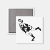 女子ラグビーパス マグネット (正面/裏面)