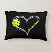 女子ラブピックボール – かわいいピックボールの試合,私 アクセントクッション (裏面)
