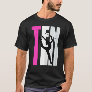 女子リズム体操10誕生日バトンウィル Tシャツ