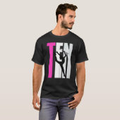 女子リズム体操10誕生日バトンウィル Tシャツ (正面フル)
