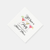 女子リタイアカクテルサマーパーティー スタンダードカクテルナプキン (角)