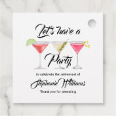 女子リタイアカクテルサマーパーティー フェイバータグ (裏面)