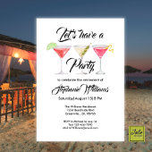 女子リタイアカクテルサマーパーティー 招待状