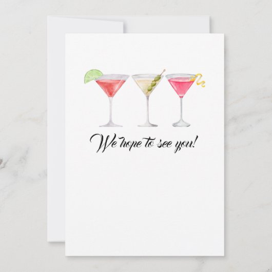 女子リタイアカクテルサマーパーティー 招待状 (裏面)