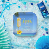 女子リタイアサマー海パーティー ペーパープレート (パーティー)