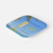 女子リタイアサマー海パーティー ペーパープレート (傾斜あり)