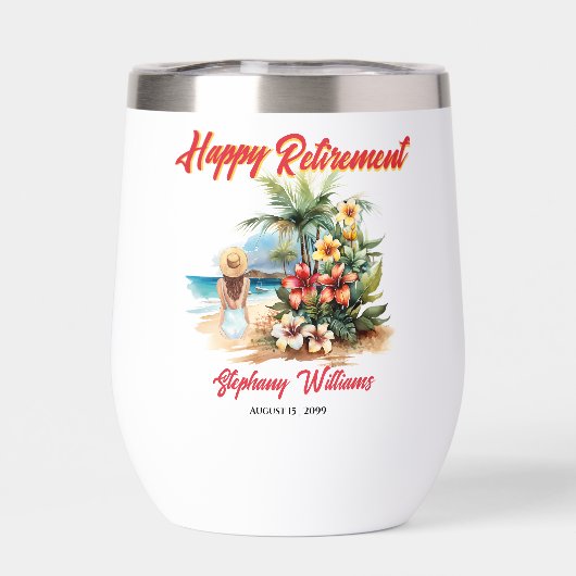 女子リタイアパーティービーチアロハウーマン (背面)