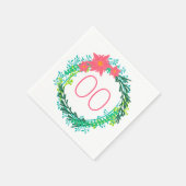 女子リース91日92日95日98日99誕生日 スタンダードカクテルナプキン (角)