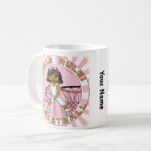 女子ルールバスケットボール コーヒーマグカップ (正面左)