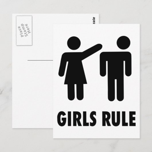 女子ルール ポストカード (正面/裏面)