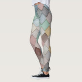 女子レギンス | エコフィットネスモザイク レギンス (左)