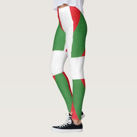 女子レギンス – バスク国旗 レギンス (左)