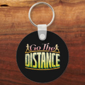 女子ロングランニングディスタンス女子 – マラソンランナー キーホルダー (正面)