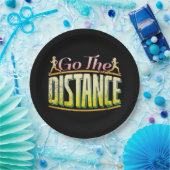 女子ロングランニングディスタンス女子 – マラソンランナー ペーパープレート (パーティー)