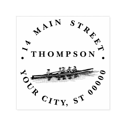 女子ローワーズクルーズクルーズチームウォータースポーツ セルフインキングスタンプ (デザイン)