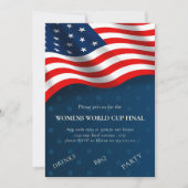 女子ワールドカップ最終パーティの招待状 招待状 (正面)