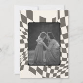 女子ヴィンテージピンクレースカー1st誕生日パーティー 招待状 (裏面)