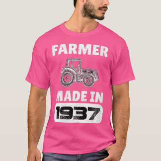 女子ヴィンテージ生まれ農家1937年86歳Fa Tシャツ