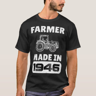 女子ヴィンテージ生まれ農家1946年77歳Fa Tシャツ