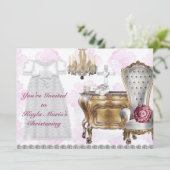 女子ヴィンテージ《キリスト教》洗礼式や命名式招待状 招待状 (スタンド正面)