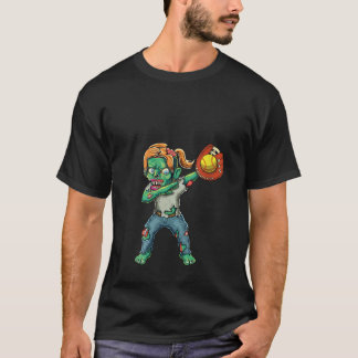 女子不気味女子ゾンビソフトボールチーム女子ハ Tシャツ