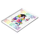 女子五年生の卒業魔法ユニコーンギフト ノートブック (左側)