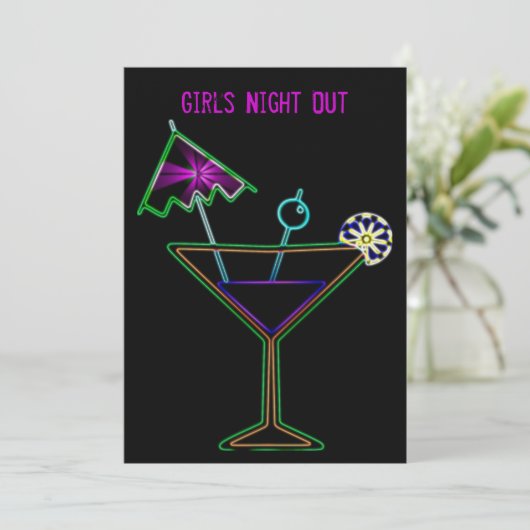 女子会のご案内 招待状 (スタンド正面)