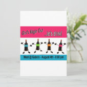 女子会のご案内 招待状 (スタンド正面)