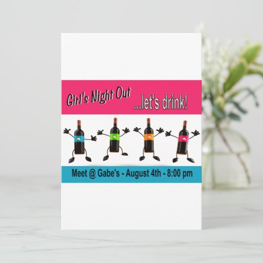 女子会のご案内 招待状 (スタンド正面)