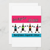 女子会のご案内 招待状 (正面/裏面)