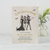 女子会のモンスター・ゲットウェイ ハロウィンパーティーの招待状 招待状 (スタンド正面)