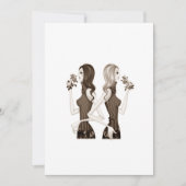 女子会の招待状 招待状 (正面)