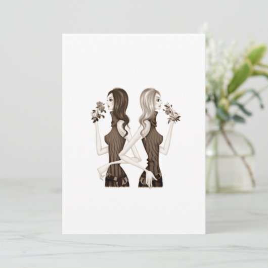 女子会の招待状 招待状 (スタンド正面)