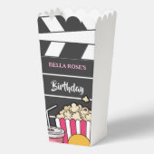 女子会の映画鑑賞会の誕生日パーティー フェイバーボックス (正面)