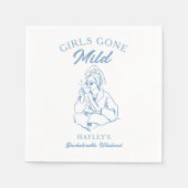 女子会スパブライズパーティー スタンダードカクテルナプキン (正面)