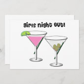 女子会パーティーのご招待 招待状 (正面/裏面)