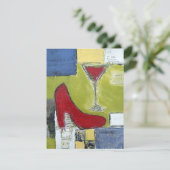 女子会パーティーの招待状 招待状 (スタンド正面)