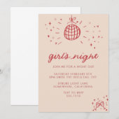 女子会招待 招待状 (正面/裏面)