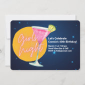 女子会用マーティーニ 招待状 (正面)